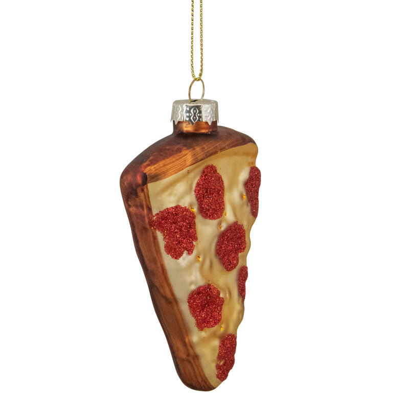 Ornement de Noël en verre 4 po Pepperoni