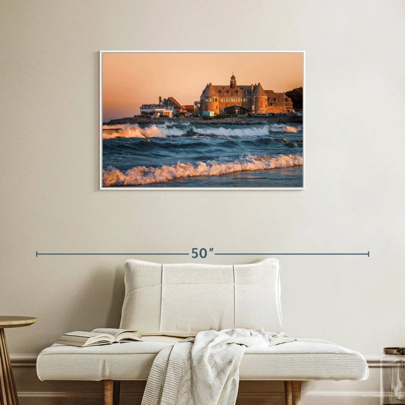 Narragansett Towers, Cadre flottant blanc, 37 po x 25 po