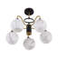 5 - Light Matte Black Chandelier Pendant