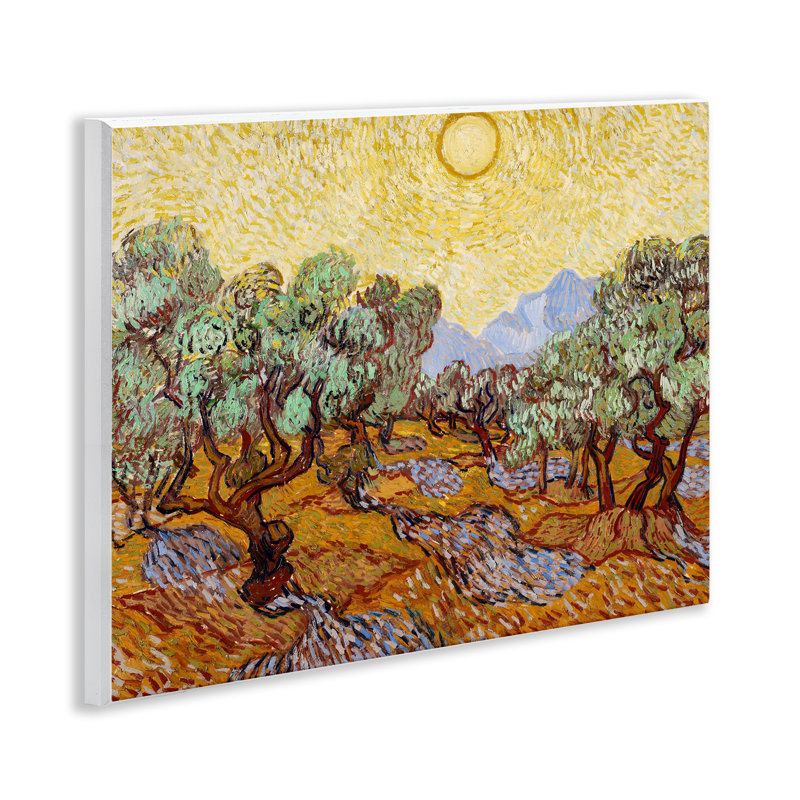 Plaque murale d'oliviers Van Gogh, design par Vincent Van Gogh