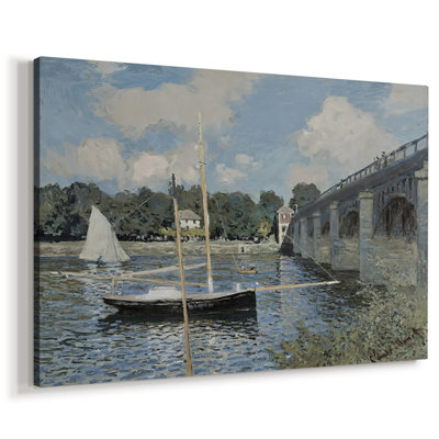 Le pont de la route à Argenteuil - Claude Monet - Toile tendue avec châssis - 1874