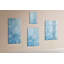 Magnetic Memo Board Whiteboard - 60 x 90 cm - With Marker and Magnets - Triangles abstraction-720868825