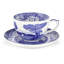 Blue Italian Jumbo Cup & Saucer Boxed Set