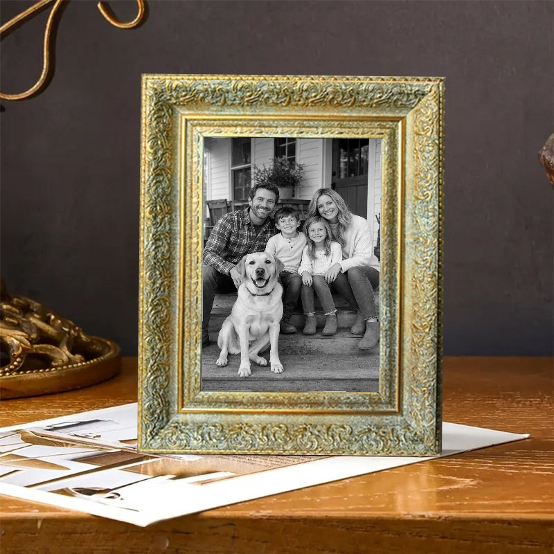 Cadre photo polyvalent 1 pièce 8 "x 10" doré antique pour manteau de cheminée, Antique Gold, 1, 8" W x 10" H