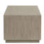Kirston Table basse rectangulaire en bois naturel avec tablette ouverte