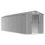 Brityn Garden Shed 191x640x198 cm Galvanised Steel-412168996