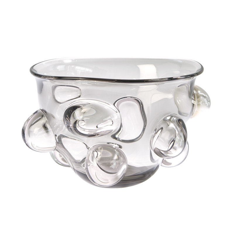 Bubbled Bowl-Smoke Grey