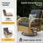 Chaise berçante d'extérieur en osier avec coussins Aksha-830485153-834156123