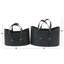 Handmade Modern Basket With Handles - Set of 2-63371732