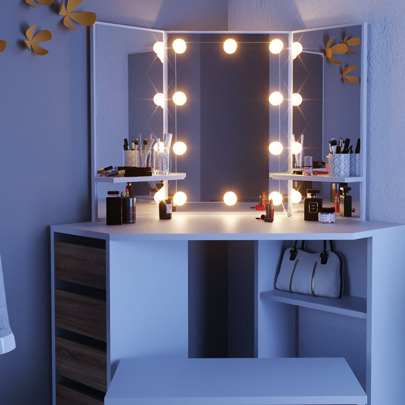 Kudret Dressing Table with Mirror