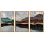 «Abstract Landscape Mountain Range Waves», peinture sur toile flottante 3 pièces-70991563-70991562