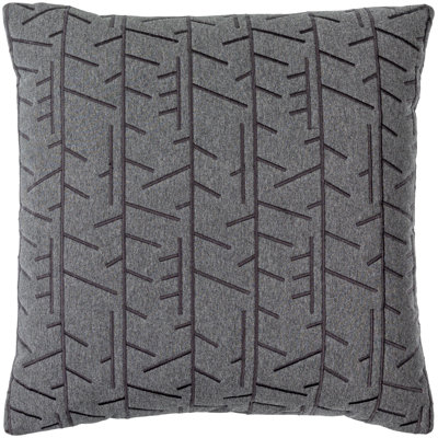 Branched Cotton Throw Pillow