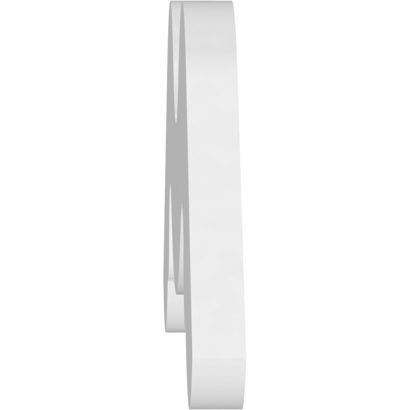 Pignon en PVC de qualité architecturale Midway, H 15 po x l 36 po x P 1 po, 10 / 12