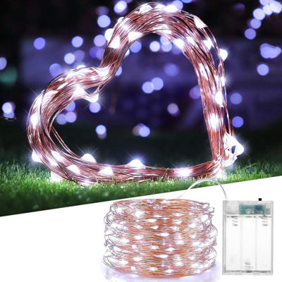 LED Battery Operated String Lights, 2 Pack