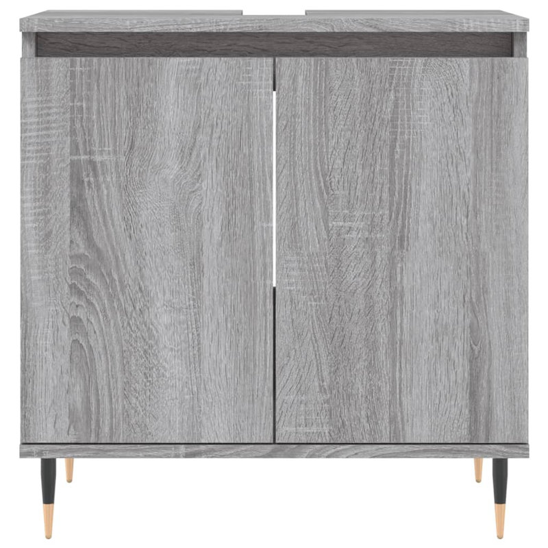 Makyrah Floor Mounted Bathroom Cabinet, Grey Sonoma