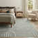 Celeta Washable Abstract Japandi Rainbow Striped Black Area Rug - Colorful Modern Carpet for Living Room, Bedroom, or Office Decor