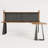 Solid Wood L-shaped Desk with Pegboard-1800502956