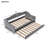 Upholstered Twin XL Daybed with LED Light Strip and Pull-Out Trundle – Gray Space-Saving Bedroom Furniture