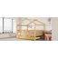 Lit en bois avec lit gigogne simple-157738087-157738080