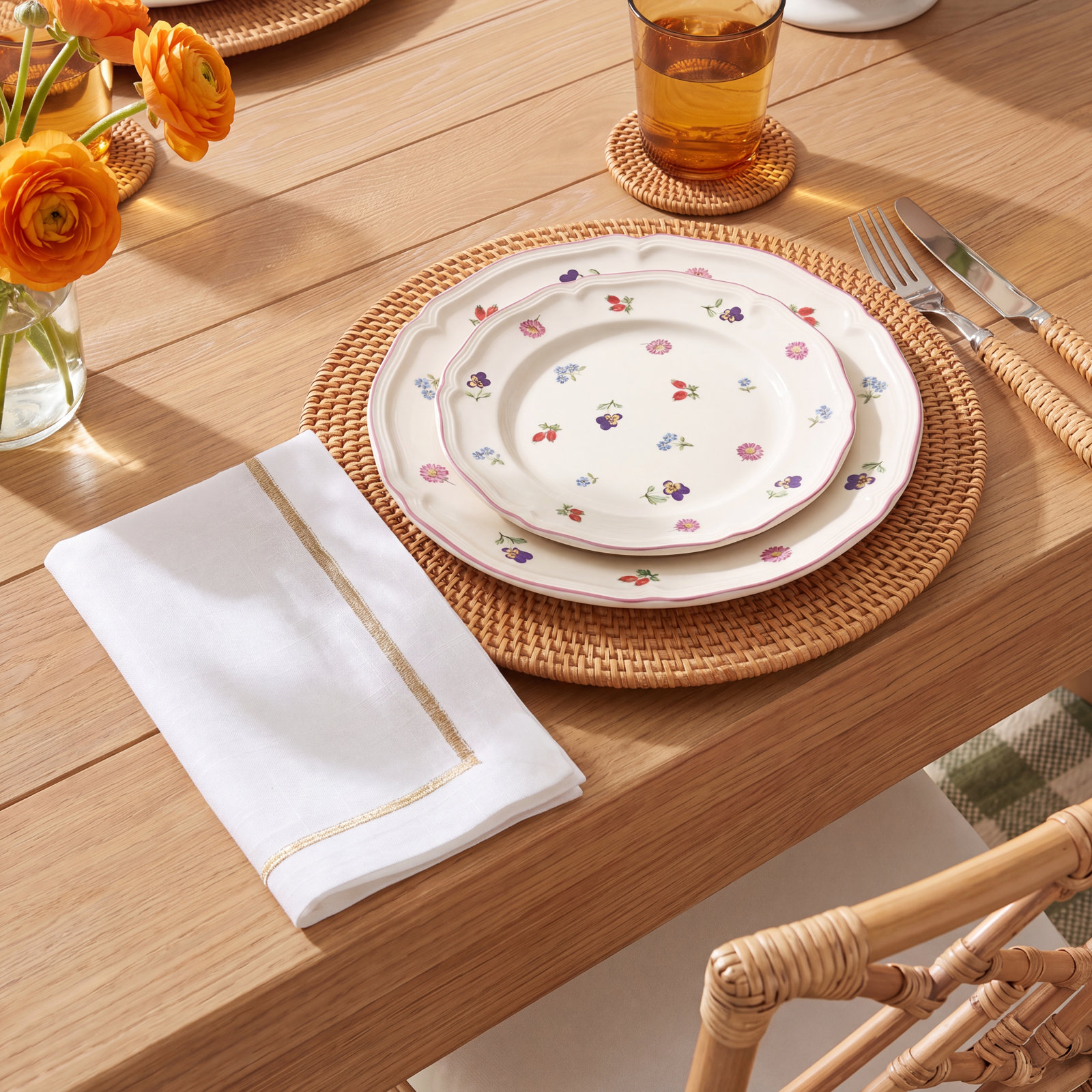 Odelle Polyester No Pattern Napkin, Aqua