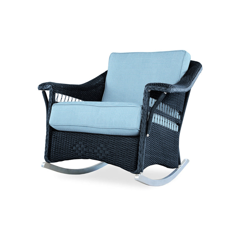 Nantucket Outdoor Rocker Chair, Demo Skyway, Ebony