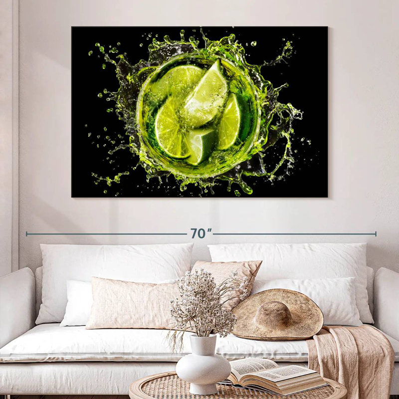 Yarlin Lime Cocktail Splash, H 20 po x l 30 po