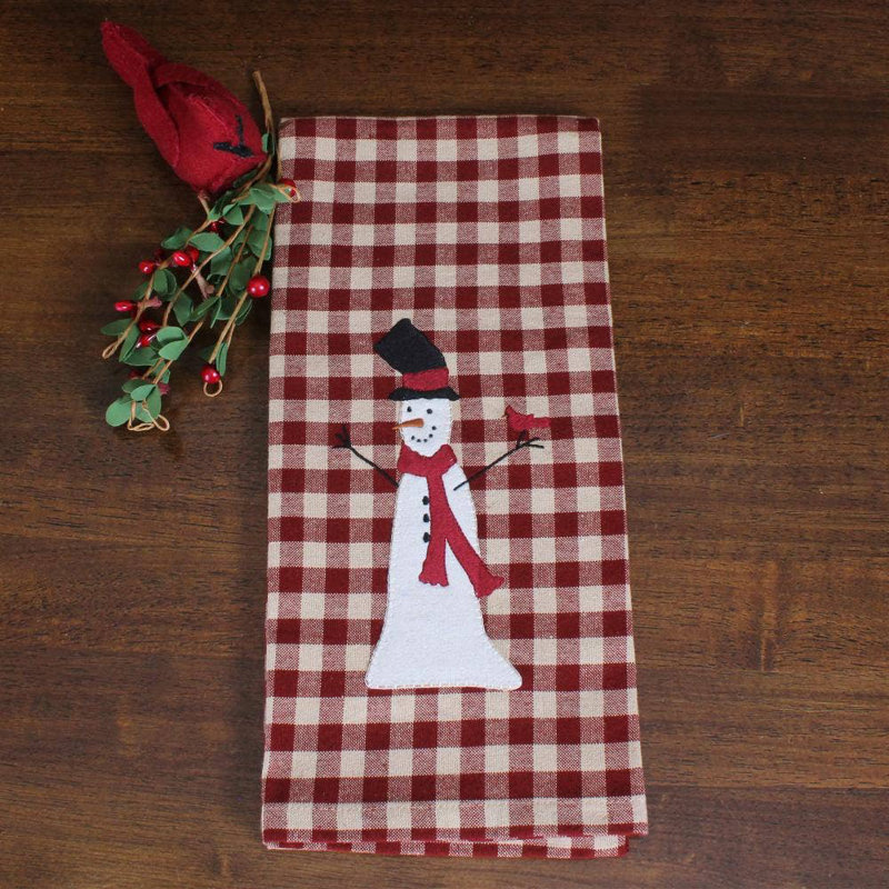 C Tall Snowman Towel