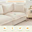 Canapé modulaire avec repose-pieds pour ensemble de salon modulaire Shetucket-1023722754-1023722757