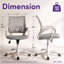 Chaise de bureau ergonomique en filet-106361659-127449466