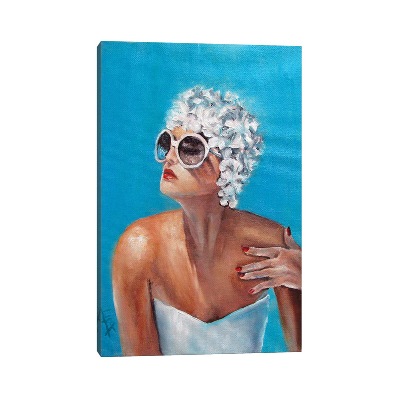 Swim Cap by Salma Nasreldin - Wrapped Canvas Painting, 66.04 cm H x 45.72 cm W x 3.175 cm D
