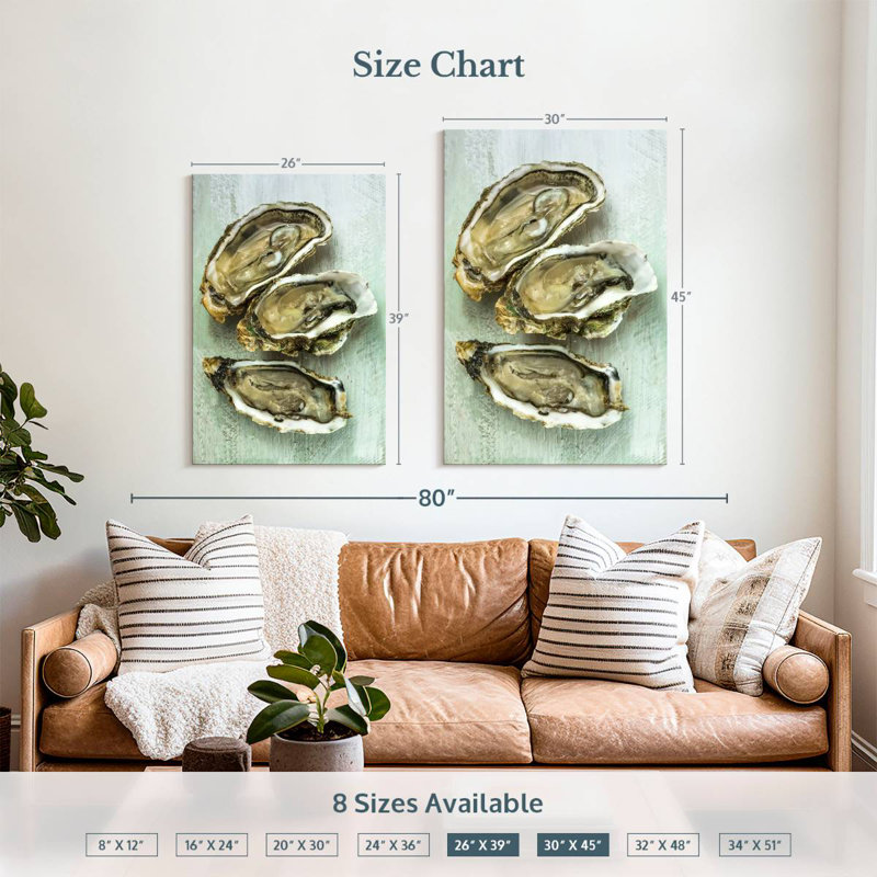 Brampt Oyster Shell, 39" H x 26" W