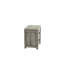 Table de chevet 2 chambres, gris rustique, table de chevet en bois massif, mobilier