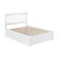 Lit plateforme en bois massif avec pieds de lit et tiroirs de rangement Mission-126306324-126306323