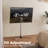 Aokcos Modern Floor Tv Stand For 32-65 Inch Tvs, Hidden Cable Management, Height Adjustable, Tilt And Swivel, Silver, 1-pack