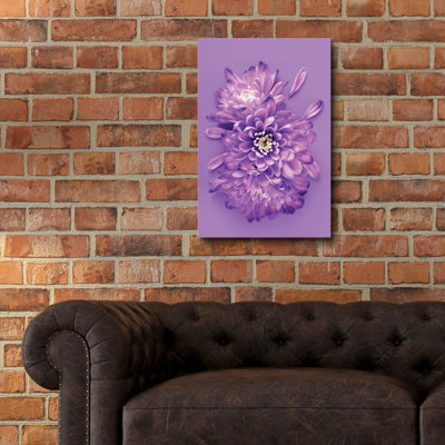 «Lavender Chrysanthemums» par Incado, art mural en verre acrylique