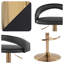 Ensemble de 2/3 tabourets de bar pivotants réglables en velours avec repose-pieds en T et base en métal-200499332-200499338-200499336