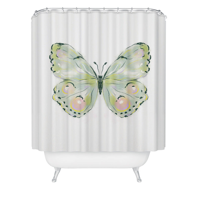 Rideau de douche Agnes, Vert
