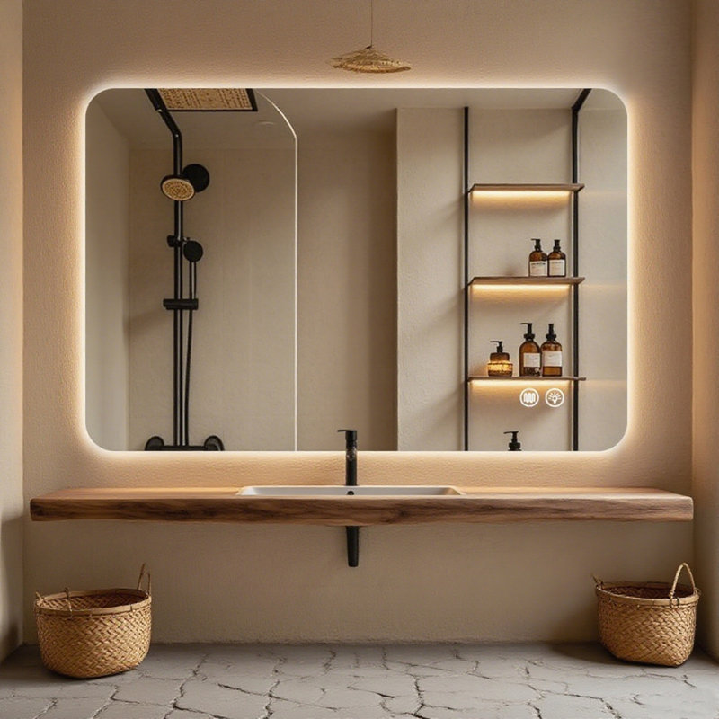 Rectangular Backlit Mirror Bathroom , 40" x 30"