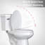 Elongated Toilet Seat With Grip-tight Bumpers Slow-close