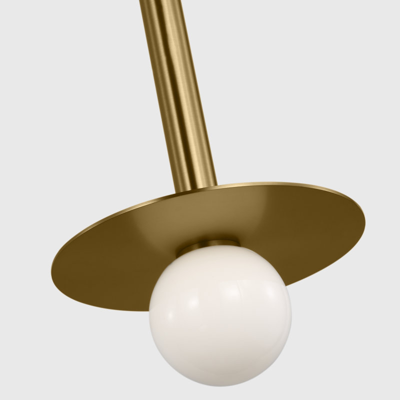 Nodes 3 - Light Chandelier, Burnished Brass