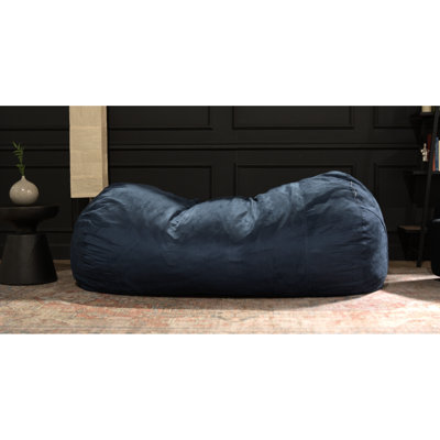 Fauteuil à billes cylindrique de 6,5 pieds de couleur bleu minuit