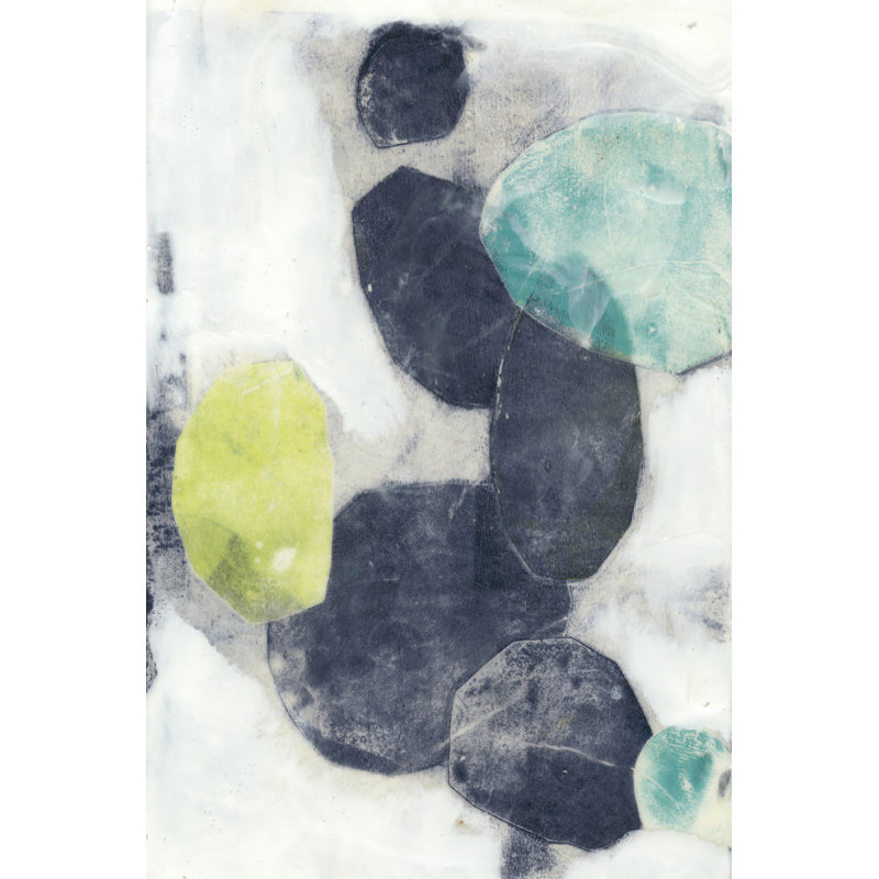Indigo Orbs I by Jennifer Goldberger - Wrapped Canvas Painting, 46cm H x 30cm W x 3.8cm D