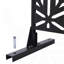 Écran d'intimité extérieur et intérieur en métal H 76 po x l 48 po, écran d'intimité décoratif autoportant pour terrasse de balcon de terrasse, panneaux de clôture d'intimité pour jardin extérieur PS115 NOIR-2127083532