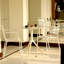 Table ronde pliable blanche, 23,6 po de diamètre x 29,5 po de hauteur, métal, imperméable et antirouille, base de trépied, table de patio intérieure et extérieure-351014767