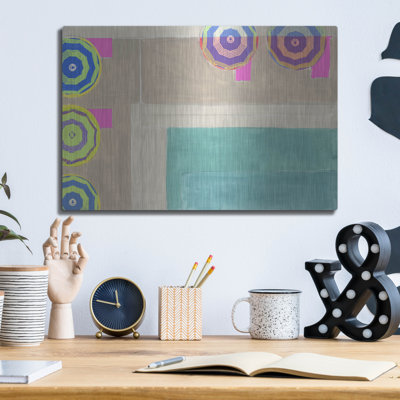  'By The Pool 3' by Cartissi Metal Wall Art