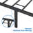 Graceful Scroll Platform Bed with Multiple Size and Color-2086413079-2103365496