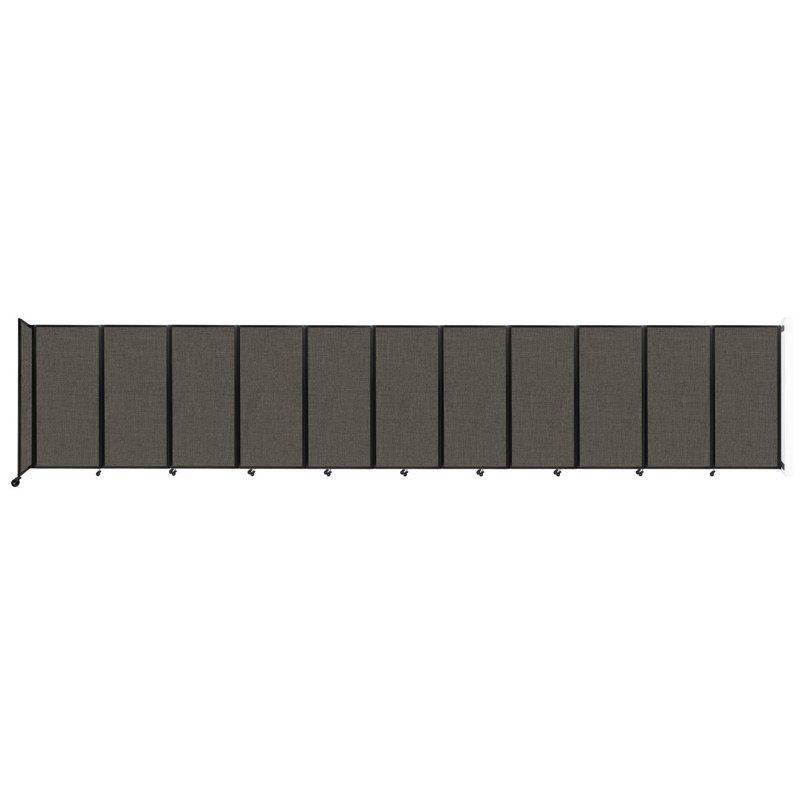 11 - Cloison pliante à panneaux, 11, H 72 po x l 366 po x P 12 po, Moka