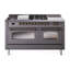 ILVE Nostalgie II 60 Dual Fuel Range, 5 Burners, Griddle, Frenchtop -1514149035-1514149103