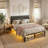 Jabril Bed Frame with Upholstered Headboard and Storage Drawers, Metal Platform Bed Frame with Power Outlets and LED Lights-1391206632-1405412701