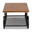 Wheel Coffee Table with Storage